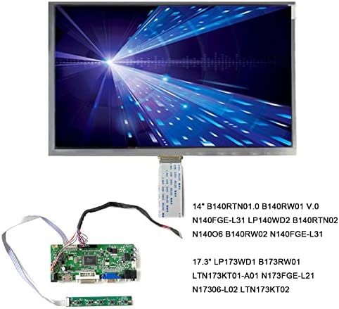 HDMI + DVI + VGA Ekran sürücü panosu LCD Denetleyici Kurulu 40pin LVDs 14 17.3 1600x900 LP173WD1 N173FGE-L23 B173RW01 LTN173KT01