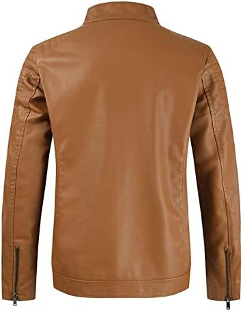 Erkekler Faux deri ceketler Moda Slim Fit İş Rahat Ceket Uzun Kollu Takım Elbise Ceket Bombacı Ceketler Rüzgarlık