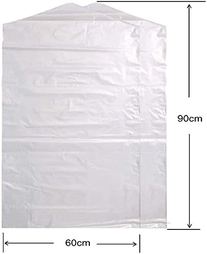 Acooltd 20 Paket Tek Kullanımlık Şeffaf Plastik Giysi tozluk, Giysi tozluk, Kuru Temizleyici Giysi Çantası (23.6 inç x 35.4