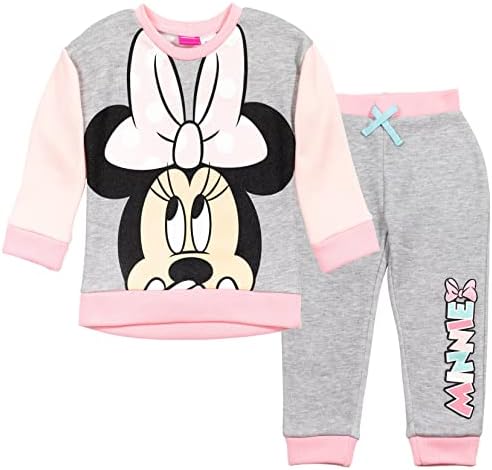 Disney Minnie Mouse Mickey Mouse Polar Kazak ve pantolon seti Yenidoğan Büyük Çocuk