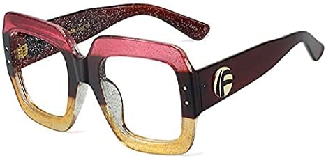 bullabulling Bayanlar okuma gözlüğü Şık Çerçeve Büyük Boy Kare Tasarım Okuyucu Gözlük Kadınlar için