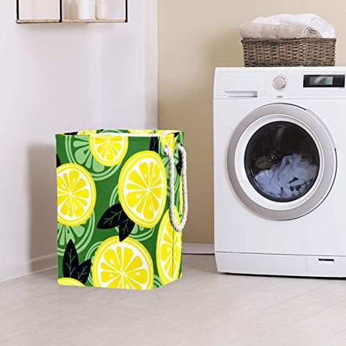DEYYA Limon Yeşil çamaşır sepetleri Sepet Uzun Boylu Sağlam Katlanabilir Yetişkin Çocuklar için Genç Erkek Kız Yatak Odası