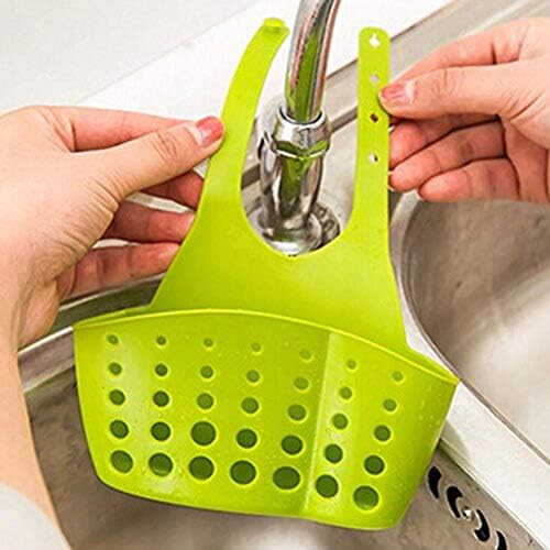 Zonster Asılı Sepet Banyo mutfak düzenleyici Sabun Fırçası Bulaşık Yıkama Aksesuarları (Yeşil)