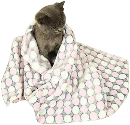 MGWYE Uyku Sıcak Pençe Pet köpek halısı Polar yumuşak battaniye Yatak Mat Sevimli Noktalı Battaniye Yumuşak köpek yatağı
