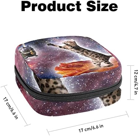 Kedi Fare Pastırma Galaxy Makyaj Çantası, Kozmetik Çantası, Kadınlar ve Kızlar için Taşınabilir makyaj çantası