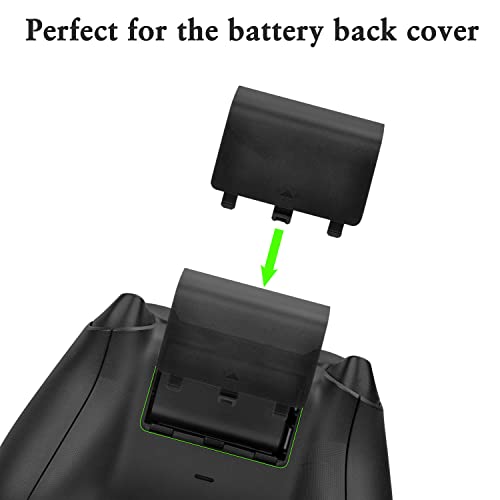 Tectra 4 Paket Pil Kapağı Kapı Xbox One ile Uyumlu, Xbox One S, Xbox One X Denetleyici, Xbox One Kontrolörleri için pil Arka